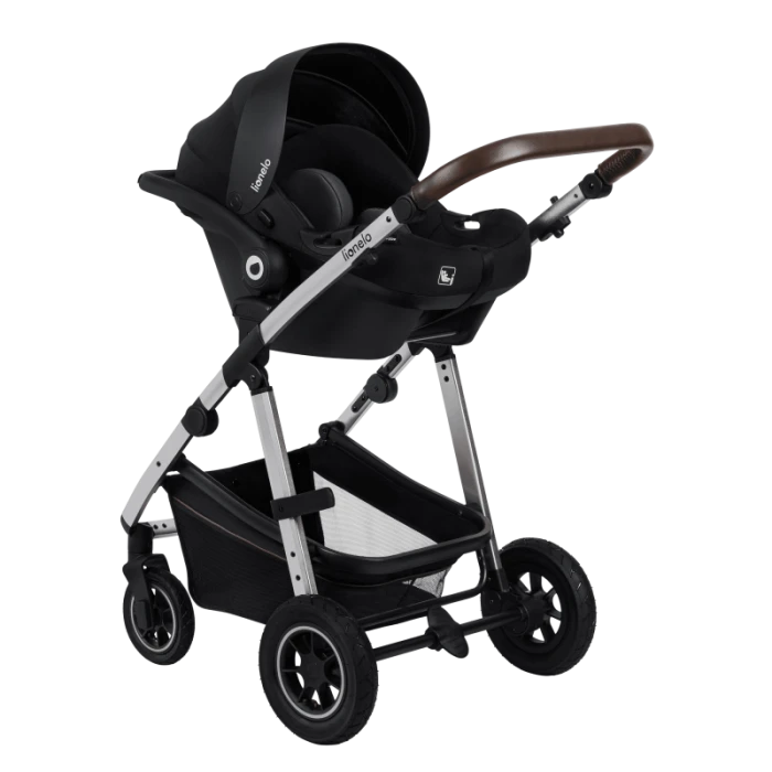 Универсальная коляска 3 в 1 Lionelo AMBER BLACK SILVER