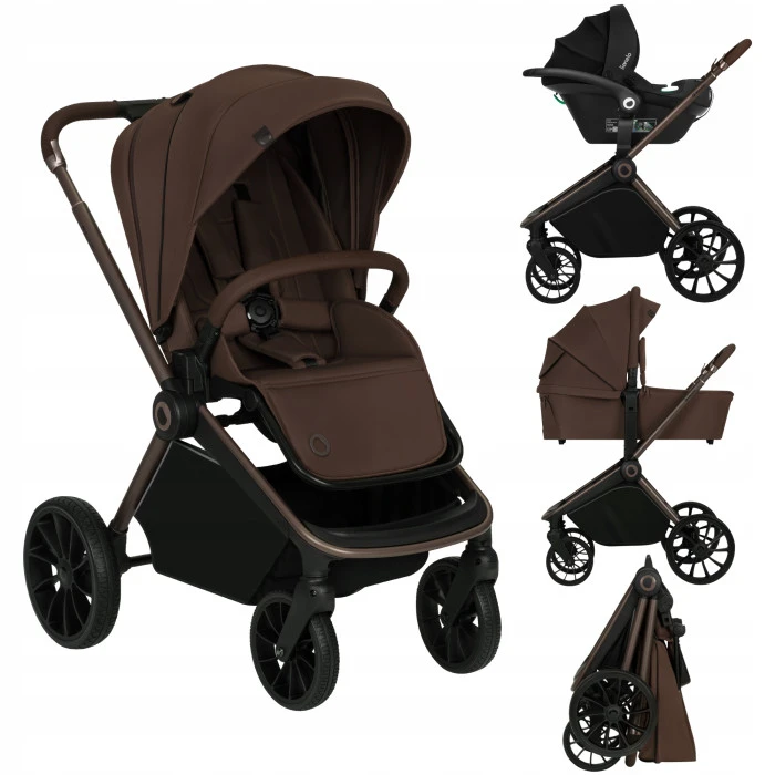 Универсальная коляска 3 в 1 Lionelo MIKA PLUS 3IN1 MOCHA MOUSSE