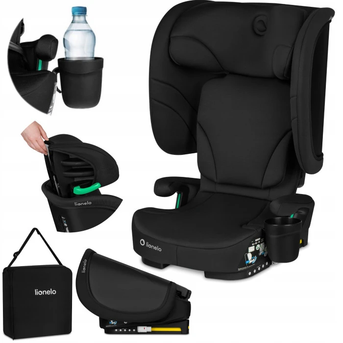 Дитяче автокрісло Lionelo ORIN I-SIZE BLACK CARBON