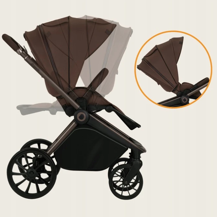 Универсальная коляска 3 в 1 Lionelo MIKA PLUS 3IN1 MOCHA MOUSSE