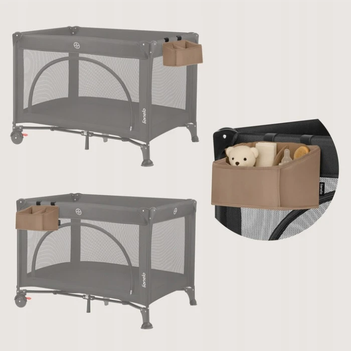 Органайзер для ліжечка Lionelo SIDEPOCKET SMALL BEIGE