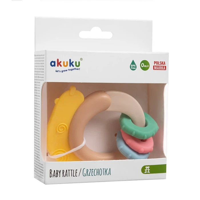 Погремушка - прорезыватель Улитка Akuku A0541