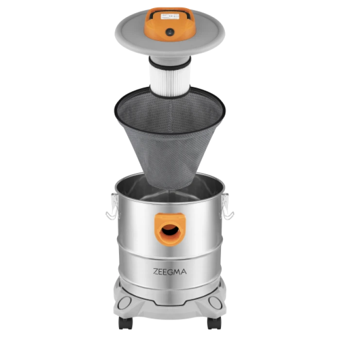 Промисловий пилосос Zeegma ZONDER PRO ASH SILVER