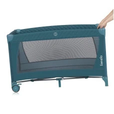 Ліжечко-манеж Lionelo FLOWER GREEN TURQUOISE