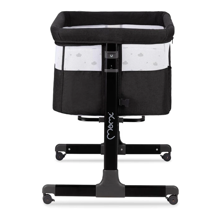 Ліжечко дитяче прямокутне MoMi REVO Dark Gray