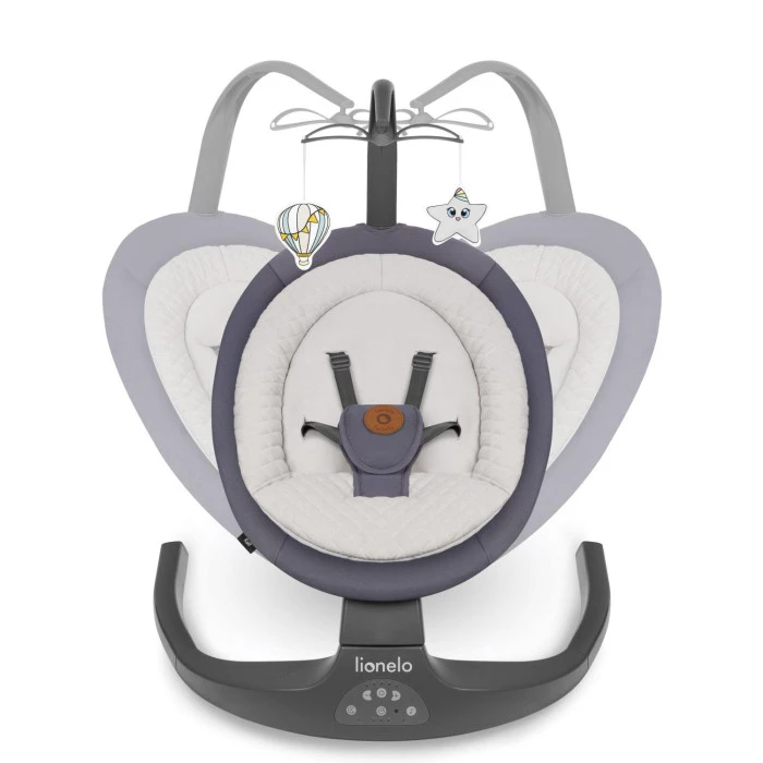 Шезлонг-качалка Lionelo RALF GREY GRAPHITE