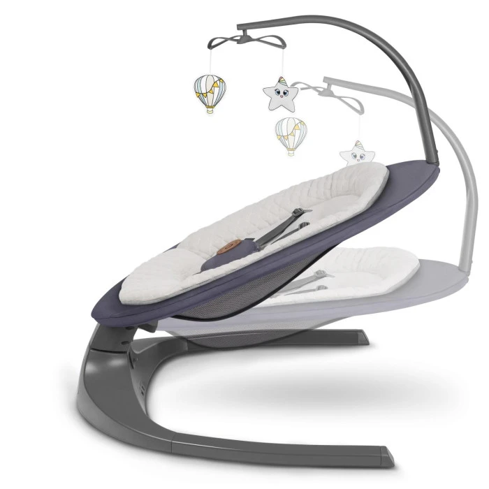 Шезлонг-качалка Lionelo RALF GREY GRAPHITE