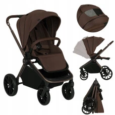 Универсальная коляска 2 в 1 Lionelo MIKA PLUS 2IN1 MOCHA MOUSSE