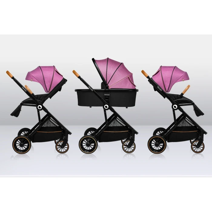 Універсальний візочок 3 в 1 Lionelo RIYA PINK VIOLET