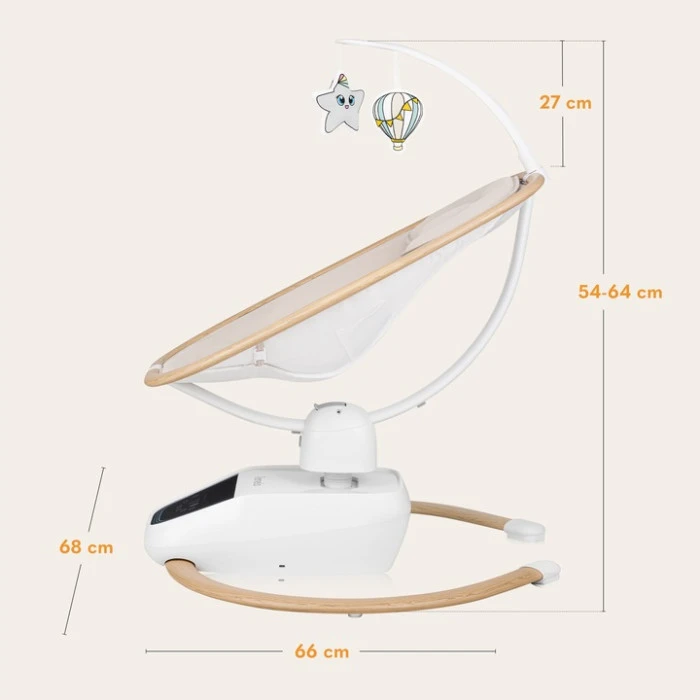 Кресло-качалка Lionelo OLIVIA BEIGE NATURAL