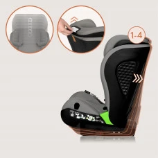 Дитяче автокрісло Lionelo NEAL I-SIZE GREY CONCRETE