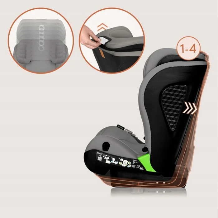 Дитяче автокрісло Lionelo NEAL I-SIZE GREY CONCRETE