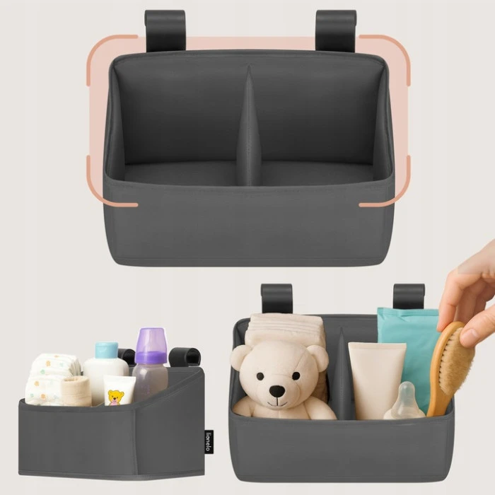 Органайзер для ліжечка Lionelo SIDEPOCKET SMALL GREY