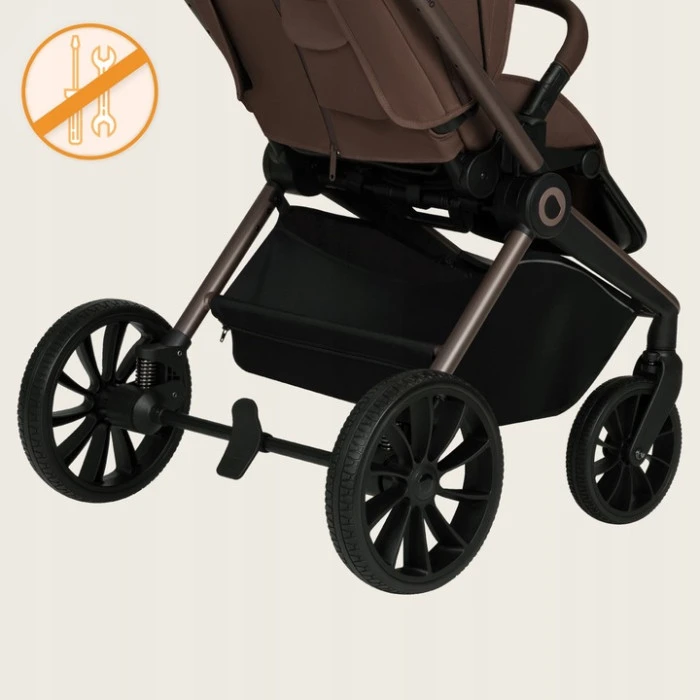 Універсальний візочок 2 в 1 Lionelo MIKA PLUS 2IN1 MOCHA MOUSSE