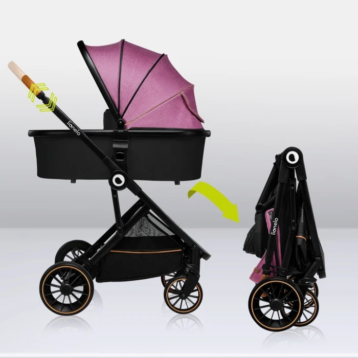 Універсальний візочок 3 в 1 Lionelo RIYA PINK VIOLET