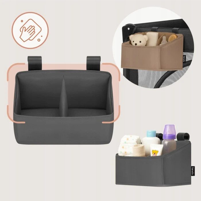 Органайзер для ліжечка Lionelo SIDEPOCKET SMALL GREY