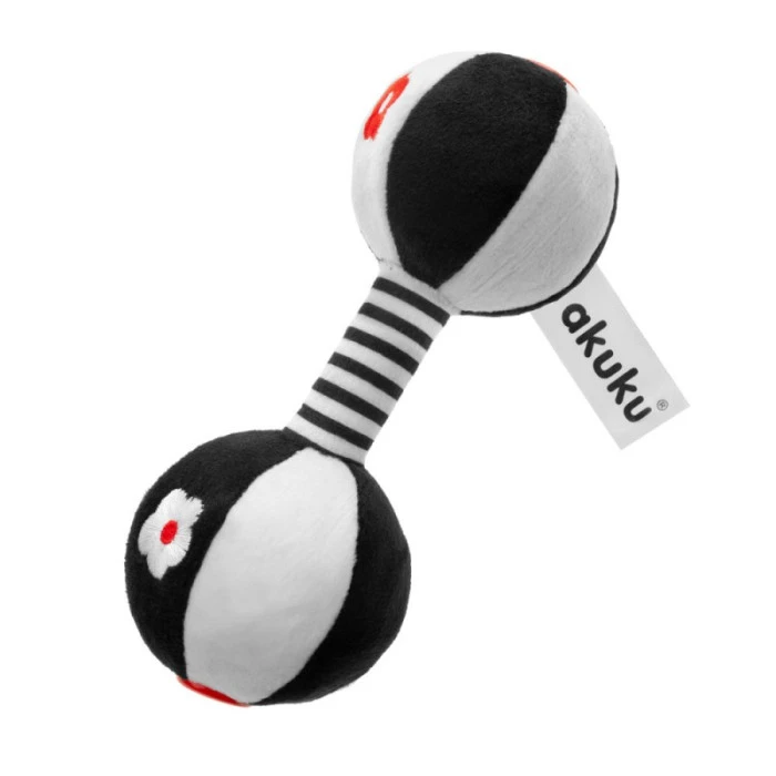 Плюшевая погремушка, гантель Akuku A0482