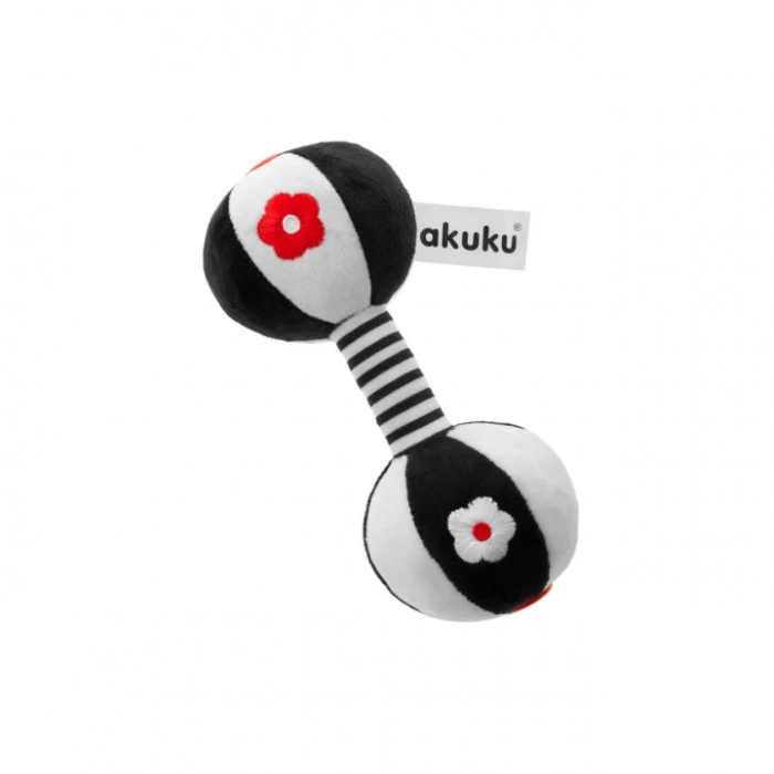 Плюшевая погремушка, гантель Akuku A0482