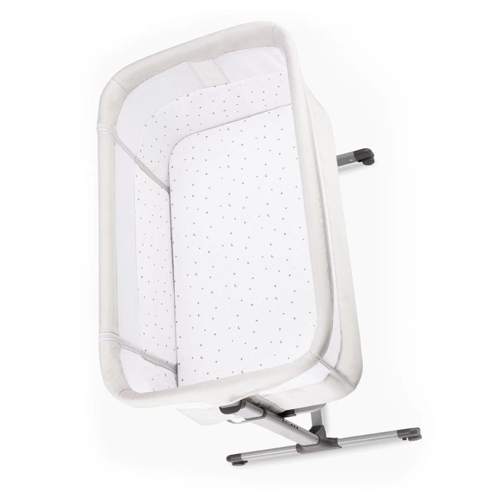 Ліжечко дитяче прямокутне MoMi REVO Light Gray