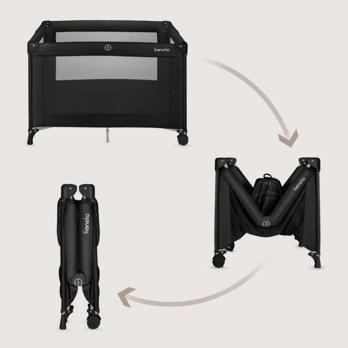 Манеж Lionelo AMELIE BLACK CARBON