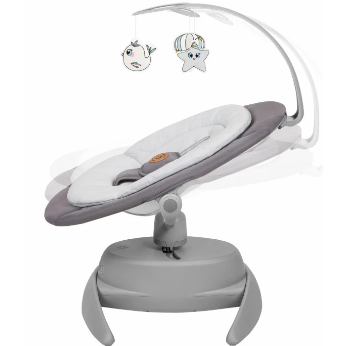 Крісло-гойдалка Lionelo MELL GREY STONE