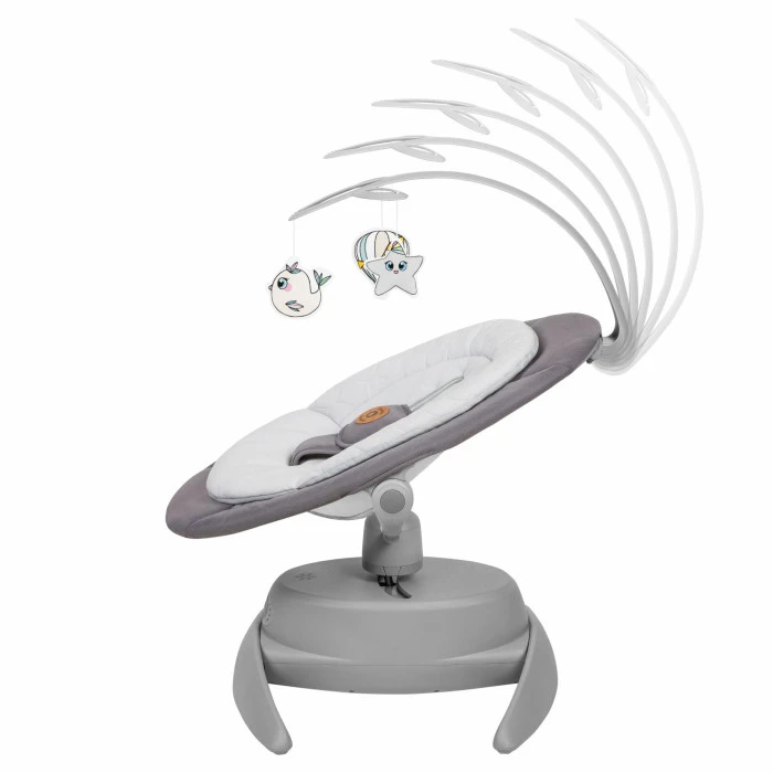 Крісло-гойдалка Lionelo MELL GREY STONE