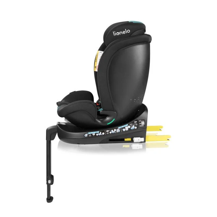Дитяче автокрісло Lionelo NAVY I-SIZE BLACK TURQUOISE