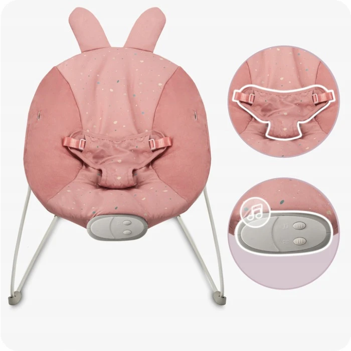 Кресло-качалка MoMi GLOSSY Pink