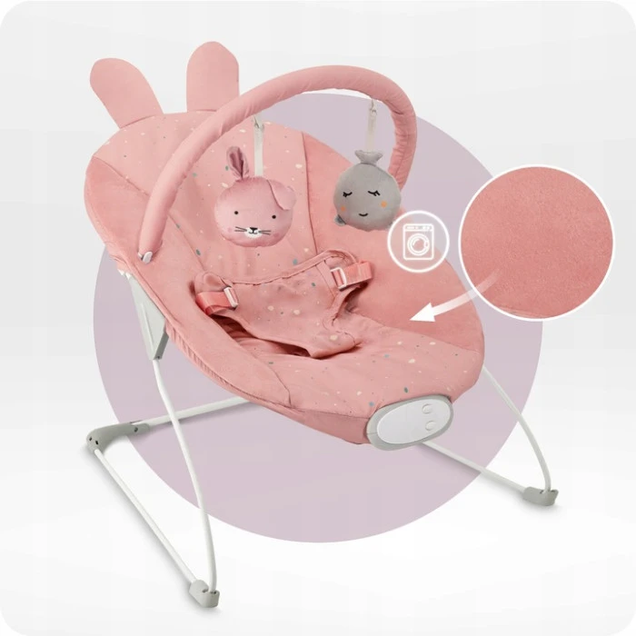 Кресло-качалка MoMi GLOSSY Pink