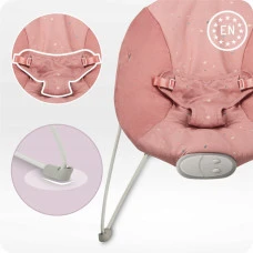 Кресло-качалка MoMi GLOSSY Pink