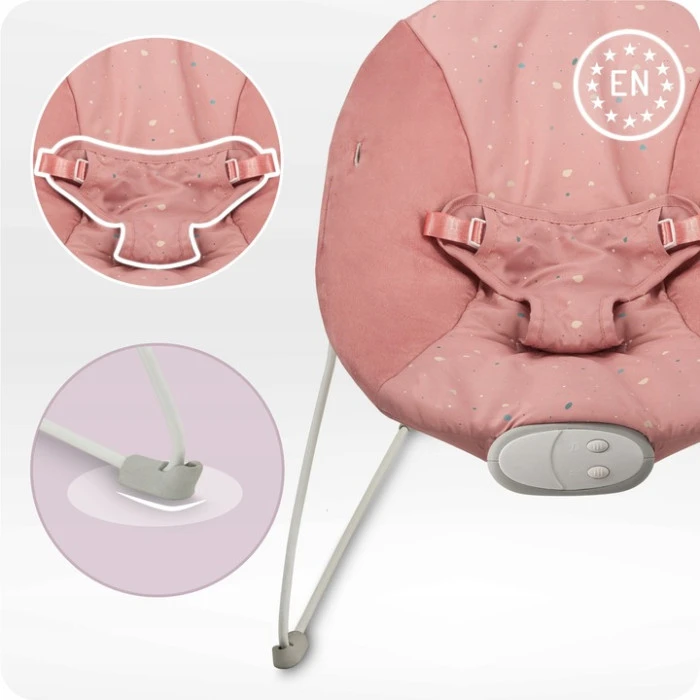 Кресло-качалка MoMi GLOSSY Pink