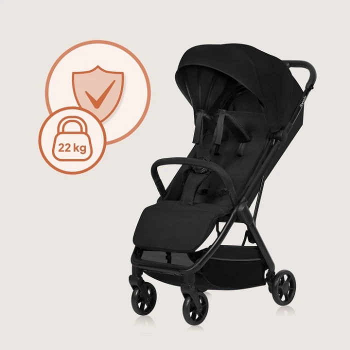 Прогулянковий візок Lionelo JULIE AIR BLACK ONYX