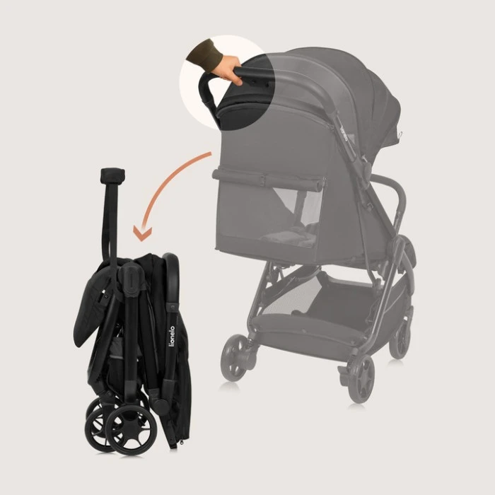 Прогулянковий візок Lionelo JULIE AIR BLACK ONYX