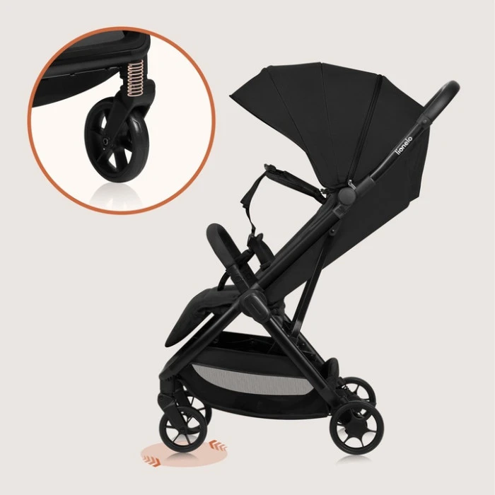 Прогулянковий візок Lionelo JULIE AIR BLACK ONYX