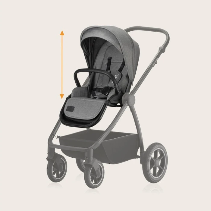 Универсальная коляска 3 в 1 Lionelo MERIL 3IN1 GREY STONE