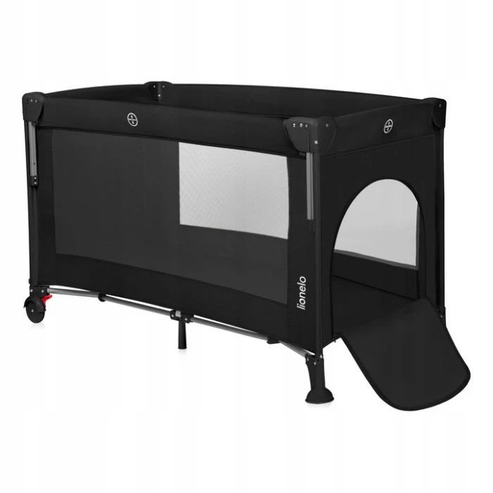 Ліжечко-манеж Lionelo ELLEN BLACK CARBON