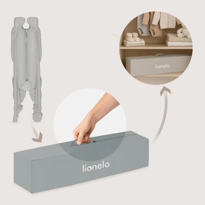 Манеж Lionelo AMELIE GREY CONCRETE