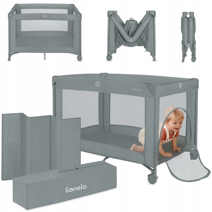 Манеж Lionelo AMELIE GREY CONCRETE