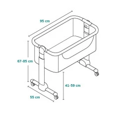 Ліжечко дитяче туристичне 3в1 Lionelo TIMON