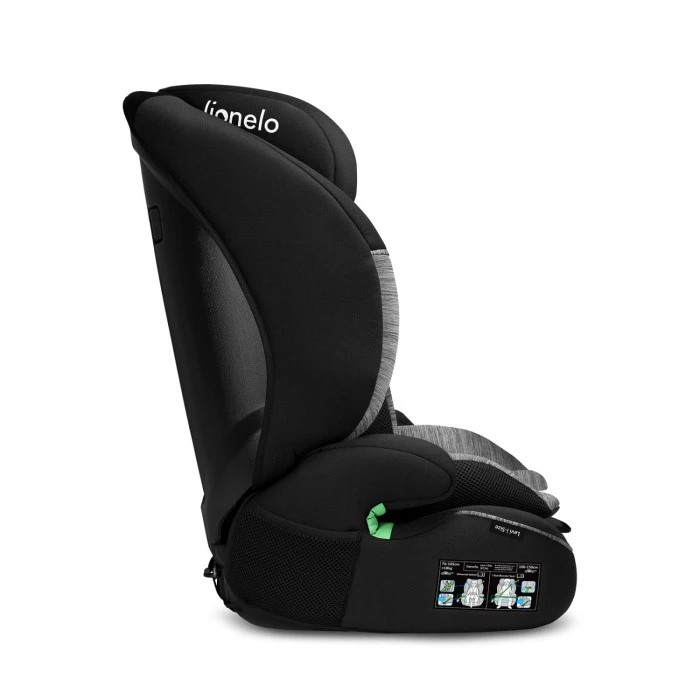 Детское автокресло Lionelo LEVI I-SIZE BLACK GREY