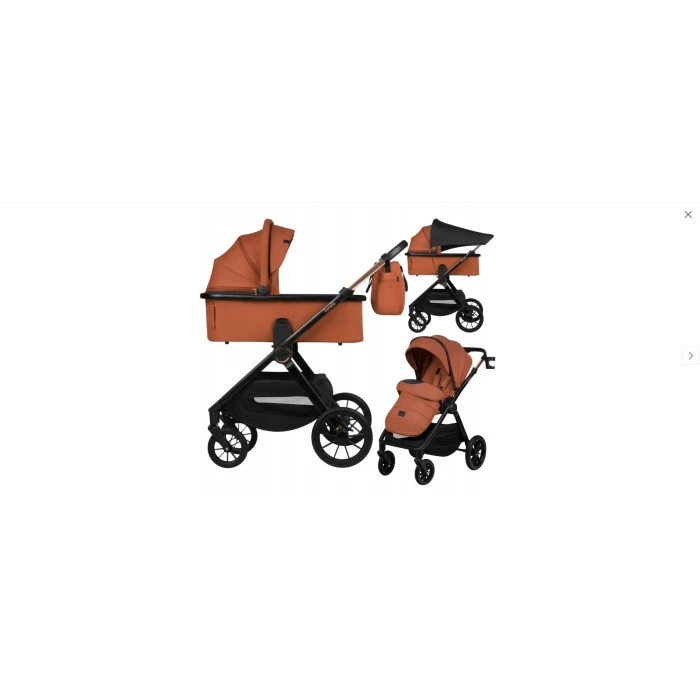 Універсальний візочок 2 в 1 Lionelo MIKA PLUS 2IN1 BROWN RUST