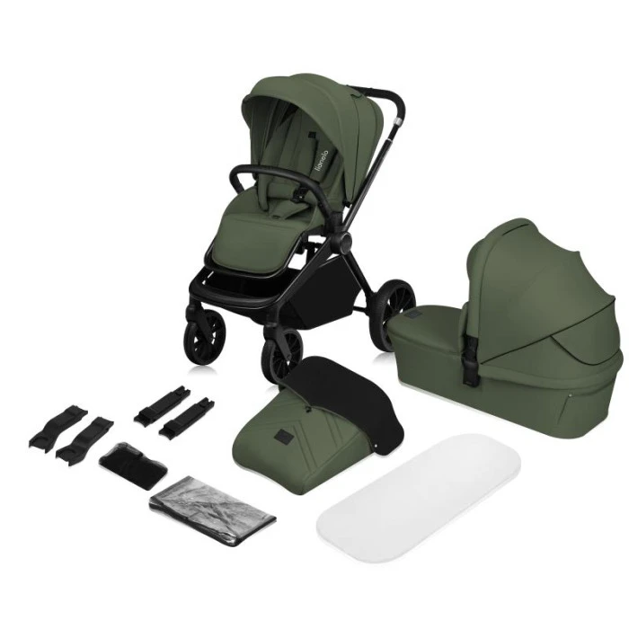 Універсальний візочок 2 в 1 Lionelo MIKA PLUS 2IN1 GREEN OLIVE