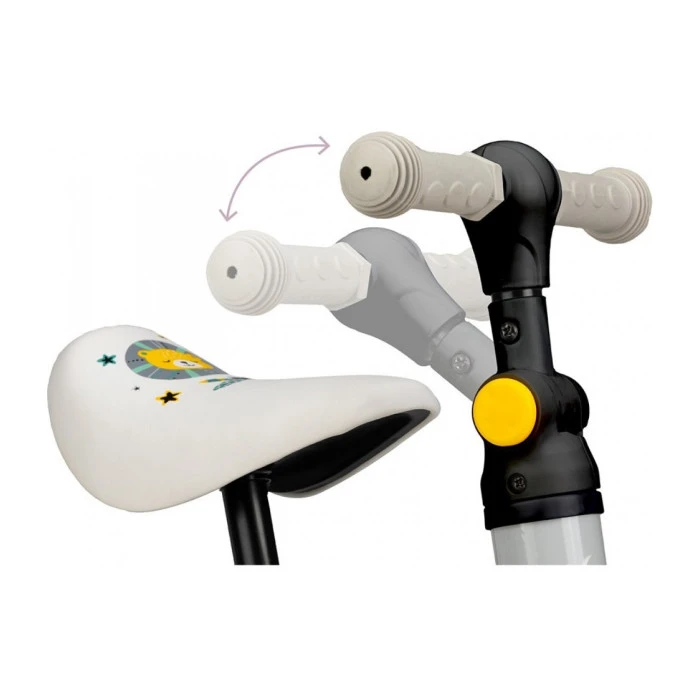 Беговел-велосипед MoMi LORIS 4 в 1 Grey-Yellow