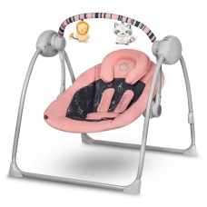 Детское кресло-качалка Lionelo RUBEN PINK BABY