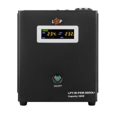 ДБЖ з правильною синусоїдою 12V LPY-W-PSW-800VA+(560Вт)5A/15A
