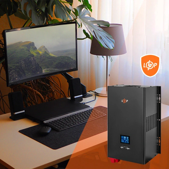 ДБЖ з правильною синусоїдою 24V LPE-W-PSW-5000VA+ (3500Вт) 1-50A