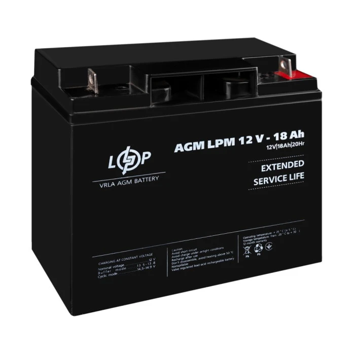 Аккумулятор AGM LPM 12V – 18 Ah
