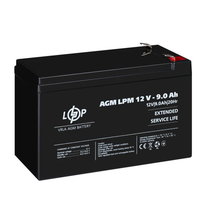 Аккумулятор AGM LPM 12V - 9 Ah