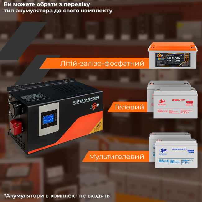 ДБЖ LogicPower LPM-PSW-4500VA (3000Вт) з правильною синусоїдою 24V