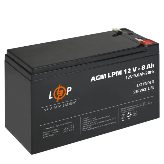 Аккумулятор AGM LPM 12V – 8 Ah